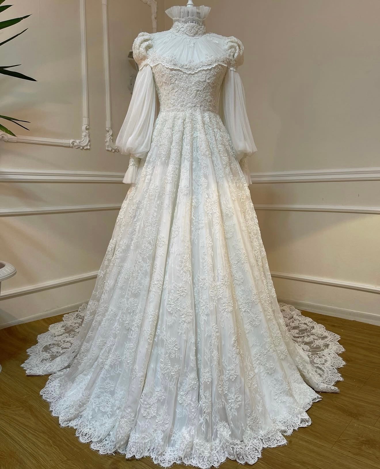 38-40 Beden Özel Dikim Vintage Gelinlik